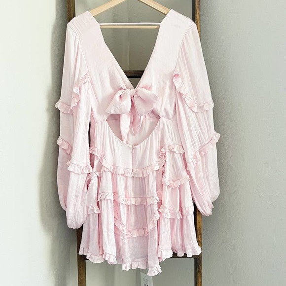 Bardot Nala Frill Dress Rose Pink - Picture 9 of 11